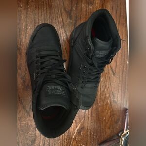 Black High-Top Men's Shoes